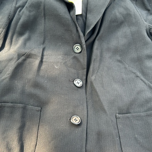 Leo mac Limited edition Black Wool Blend Button Front Blazer size 10 - Picture 3 of 9